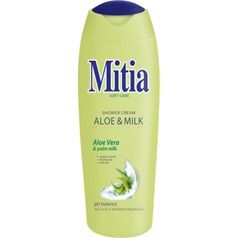 Mitia soft care sprch. gel 400ml Aloe Vera & Milk, kart. 6ks Ostatní