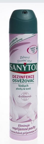 Sanytol dezinfekce a osvěžovač vzduchu květiny 300ml (odstraňuje bakterie,viry,plísně)