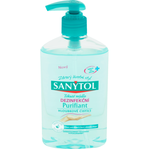 Sanytol mýdlo 250ml dezinfekční Purifiant hloubkově čistící Ostatní