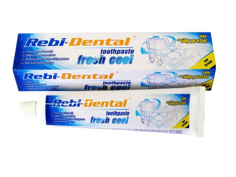 Zub.pasta REBI-DENTAL fresh cool chladivá 90g modrá NNNN Ostatní