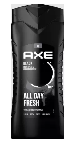 AXE MEN BLACK 3v1 ALL DAY FRESH frozen pear&cedarwood scent sprch.gel 250ml, kart.12ks Ostatní