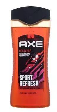 AXE MEN RECHARGE 3v1 wth arctic mint&cool spices scent sprch.gel 250ml, kart.12ks