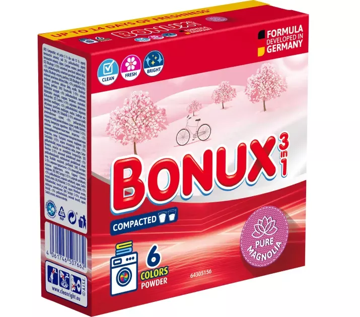 BONUX prací prášek 6PD, 390g color, kart. 14ks