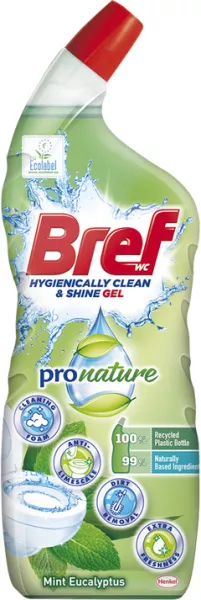 Bref WC gel ProNature 700ml mint & eucalyptus AKCE !!