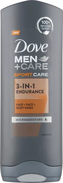 DOVE MEN+CARE sprch.gel 250ml Sport CARE 3v1 ENDURANCE, kart. 12ks