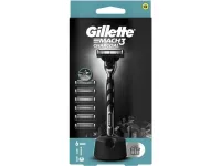 Gillette Mach3 Charcoal hol.strojek + 6 náhrad + stojánek, kart.6ks