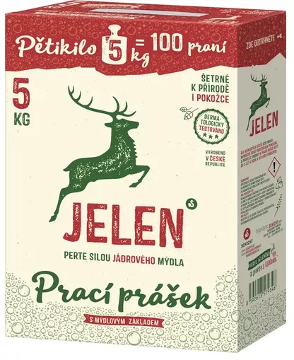 Jelen mýdlový prášek UNIVERSAL 5kg - 100 PD