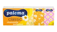 Kapesníky CLASSIC CHAMOMILE 10x10 Paloma 3vrst. parfemované, kart.30x10ks  3838952033176