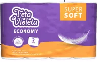 Kuch. utěrky Teta VIOLETA ECONOMY, bal.4ks, 2vrst.,100%cel. 4x11,66m, super soft, kart.7