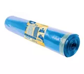 Pytle na odpad 120l, LDPE, 70x100cm, 25ks, modré, zatahovací