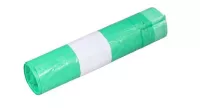 Sáčky 60L do koše zelené zatahovací 10ks HDPE PEVNÉ 60x80cm, kart. 40rolí