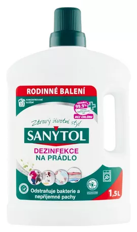 SANYTOL dezinfekce na prádlo 1,5l s vůní bílých květů, kart.6ks AKCE !!! Ostatní