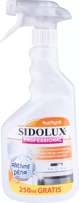 SIDOLUX 500ml +250ml ZDARMA aktivní pěna na kuchyně a mastnotu spray