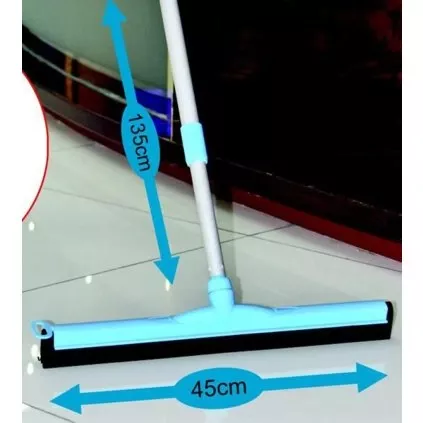 Stěrka na podlahu 45cm UH s gumou + teleskop. kov. násada