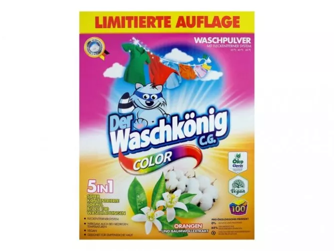 Waschkoning pr.prášk 6kg Color Ba s vůní pomeranč.květu