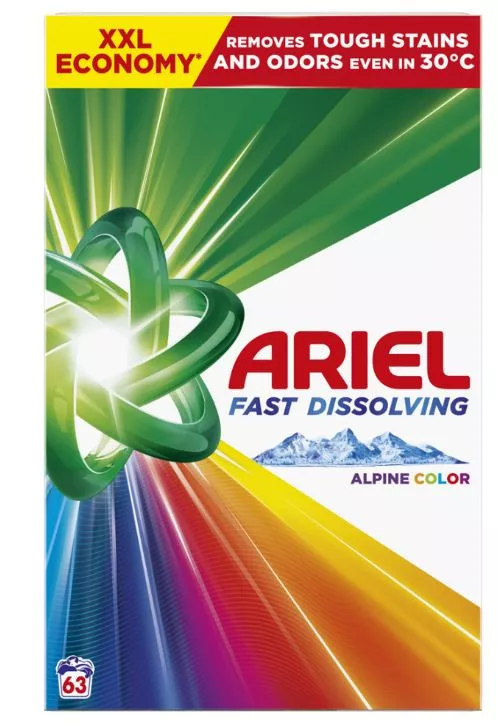 Ariel 3,465kg , 63PD, prášek na praní Color BOX AKCE!!!!