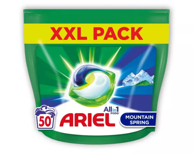 ARIEL gel. tablety 50ks Mountain Spring XXL