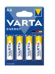 Baterie tužková AA  VARTA 4.106B4 R06 alkalická Energy, cena za 4ks, kart. 20x4ks