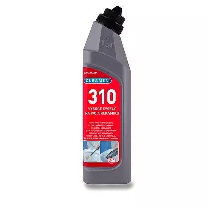 Cleamen 310 gel.čistič WC a keramiky 750ml extra kyselý,(odstraňuje moč. a vod.k),bal.18ks
