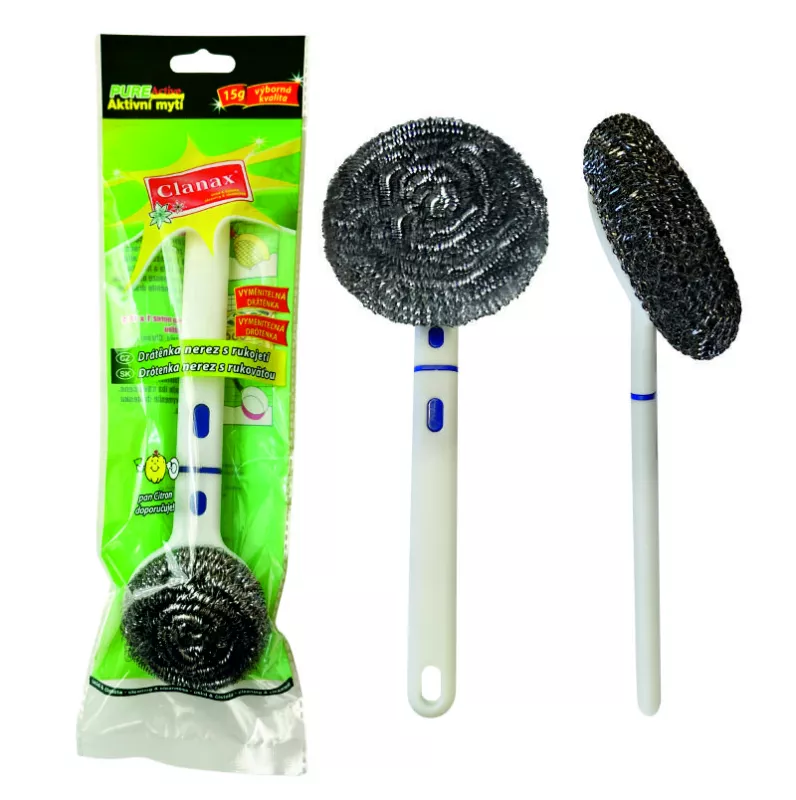 Drátěnka nerez 15g s rukojetí 20cm