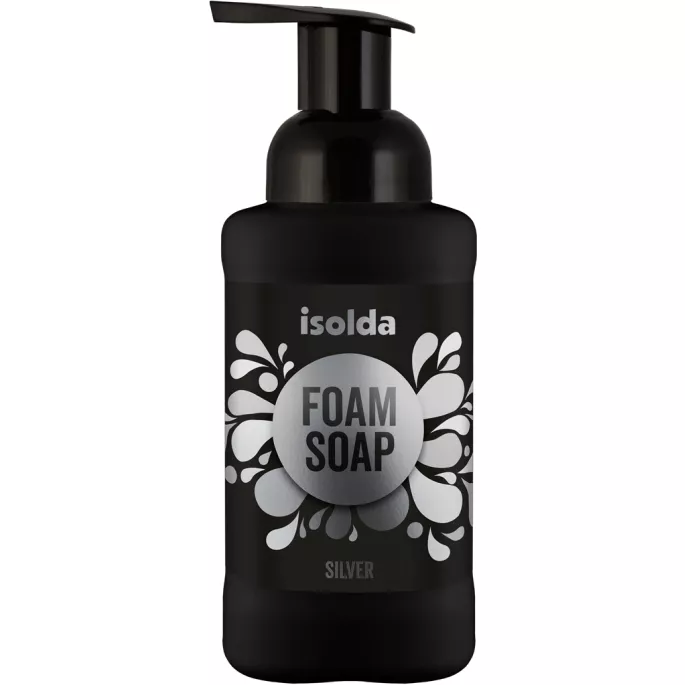 ISOLDA Silver foam soap 400ml luxusní pěnové mýdlo s dávkovačem VKISF004099