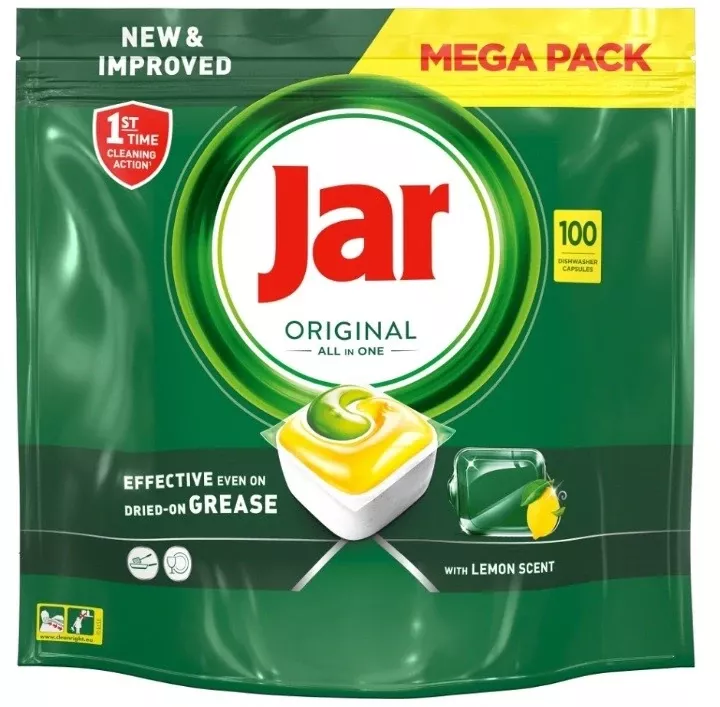 Jar tabl.do myčky 100ks Original All in One Lemon