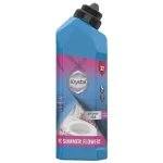 KRYSTAL WC summer flowers na keramiku a nerez, modrý 750ml novinka  kart.17ks