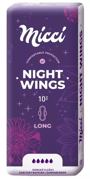MICCI vložky Night s křidélky 10ks, kart. 16ks AKCE!! Ostatní