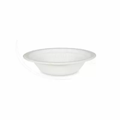 Miska EKO z cukrové třtiny 300ml bílá pr.150mm, 50ks, 42230