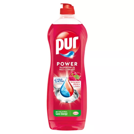 PUR 750ml Power na nádobí Rasperry&Red Currant ,kart. 20ks AKCE!!