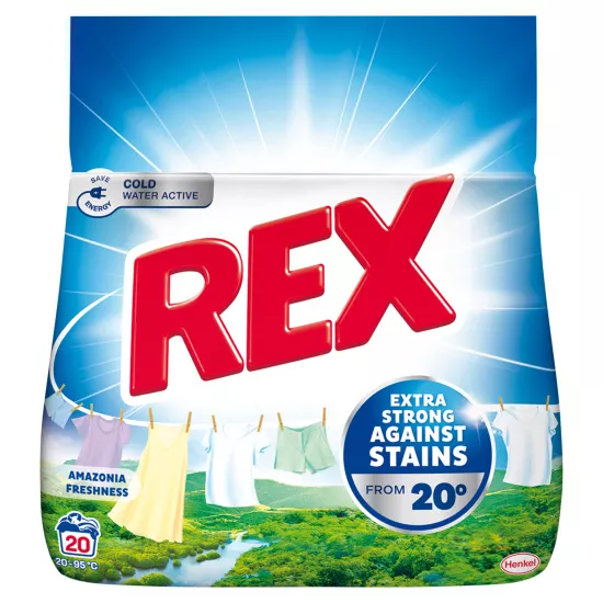 REX Amazonia freshness 1,1kg,20PD prášek na praní