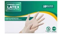 Rukavice jednoráz. Glove LATEX bez pudru 100ks, vel.L