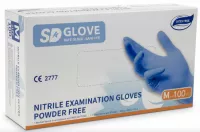 Rukavice jednorázové vyšetřovací nitryl GLOVE bez pudru, modré, vel. S 100ks, 10x100ks