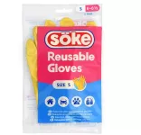 Rukavice SÖKE  gum. S vel. 6-6,5  žluté , bal.16párů