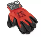 Rukavice TECH black+black PU polyester+polyurethan vel. L