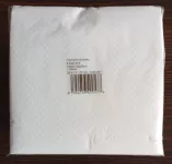 š EASY ubrousky 33x33cm, 1vrst.100ks, bílé, 100% cel. v kart. 24ks  AKCE!!