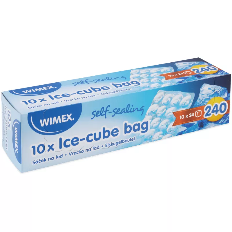 Sáčky na led - 10x24ks kostek samouzavírací , kart.48ks