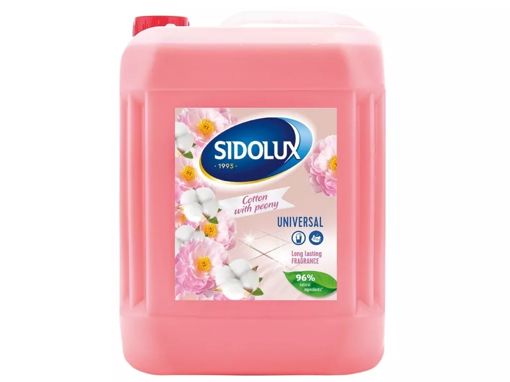 SIDOLUX 5l universal SODA POWER s vůní Cotton with Peony AKCE !!!