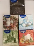 Vánoční ubrousky 33x33cm, 3vrst., celopotisk,mix motivů, kart. 30ks