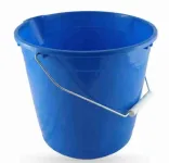 Vědro 10l s výlevkou a kovovám uchem modré
