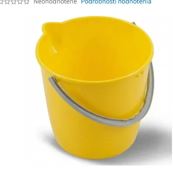 Vědro 12l s výlevkou a plast. uchem žluté