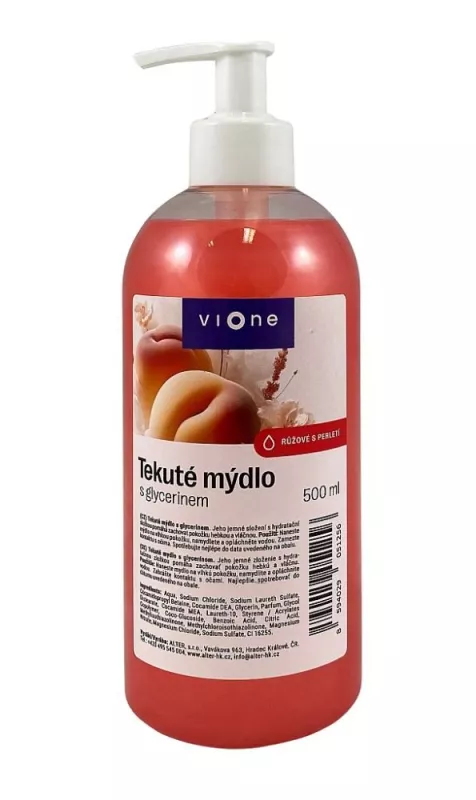 VIONE tek.mýdlo s perletí bílé Balzám 500ml dávkovač