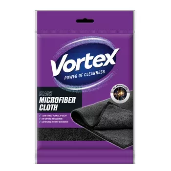 VORTEX hadřík z mikrovlákna Semi-Towel Black 1ks, 30x50cm
