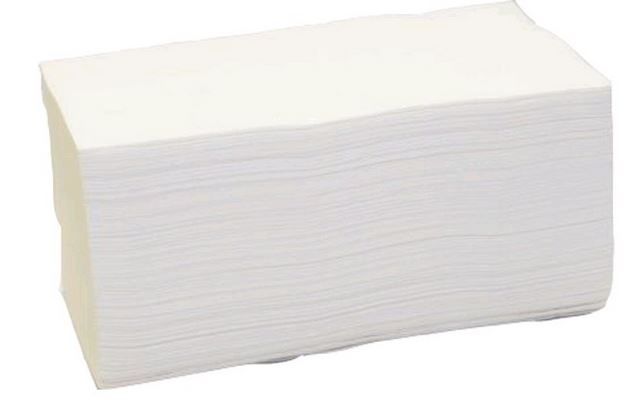 Ručníky Z-Z bílé, 2vrst. 3000ks, 100% cel., 25x21cm PZ