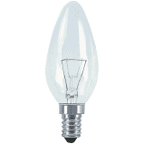 Žárovka 40W E14 240V čirá svíčka