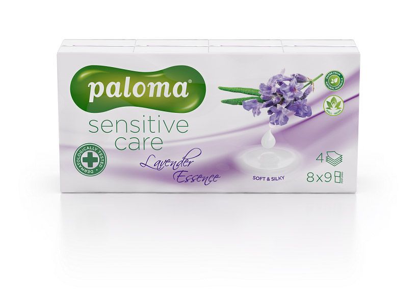 Paloma kapesníky 4vrst.,Lavender Essence soft 8x9ks, 3838952020367