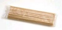 Špejle dřevěné, uzenářské , hrocené 100ks v PE sáčku, 25cm, (bambus)