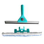 Kombinovaná stěrka Combi dvojitá 31cm (čistící látka z mikrovlákna+gumová stěrka)