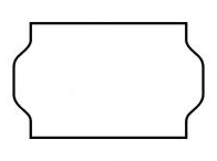 Lepící etik. 32x19 Meto bílá