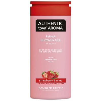 AUTHENTIC toya AROMA sprch.gel 400ml Strawberry&Mint, kart.12ks